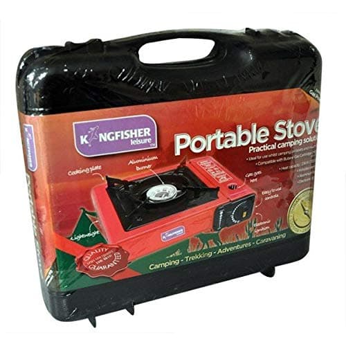 Portable Gas Stove Red And Black — view 2