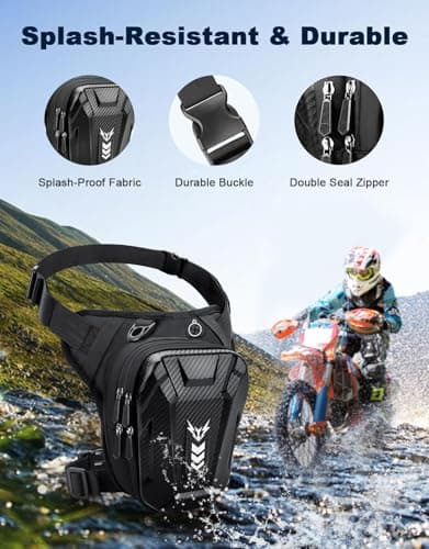 Rolgno Drop Leg Bag, [Expandable Storage] Motorcycle Leg Bag — view 2