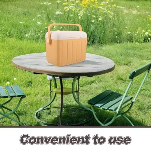 LABRIMP Camping Cooler Bucket Insulated Box 6l Outdoor Yellow Foam Portable Ice Retention Shock-resistant for Road Trips and Group Barbecues — view 3