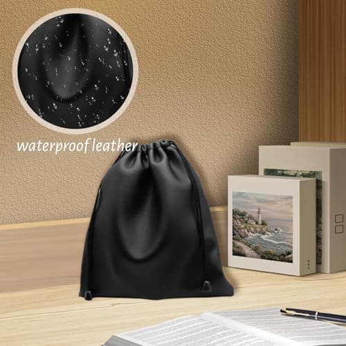 4 Pcs Large Headphone Storage Bag with Drawstring Set, Waterproof Headphone Carrying Bag for Travel and Protection, Headphones Case Universal Portable Protective Cover Pouch Bags Storage Box — view 6