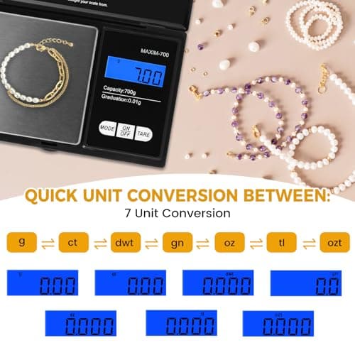Oderra 700g x 0.01g Precision Mini Scale Portable LCD — view 4