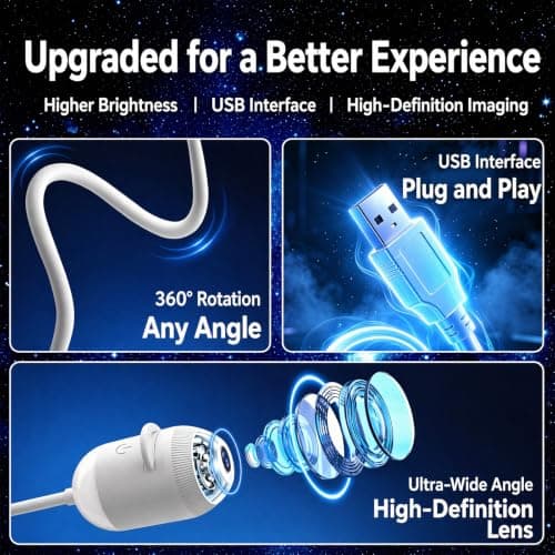 5D HD Smart Dynamic Holographic Galaxy Sky Projector Night Light (24 Films) — view 5
