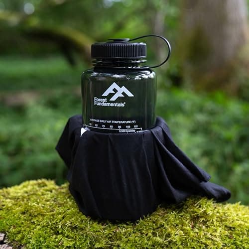 Ultralight Nesting Cookset | Gr1 Titanium 750ml (25fl oz) Cup & 1000ml (32fl oz) Wide-Mouth Bottle | Capacity for Boiling & Eating | Cook System for Hiking, Bushcraft, Camping Cookware | Inc Extras — view 3