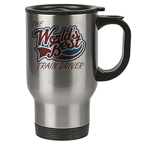 The Worlds Best Train Driver Thermal Eco Travel Mug - Stainless Steel - Reusable Coffee Cup