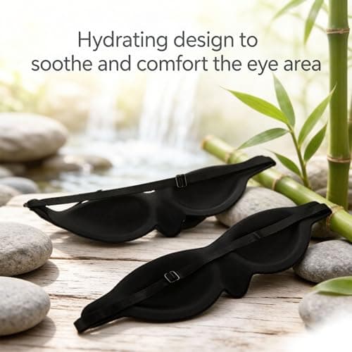 Cosycare Hydrating Sleep Mask for Dry Eyes, 3D Silicone Eye Mask with Moisture Seal Technology to Relieve Dryness, 100% Blackout for Night & Travel, Adjustable Moisture Chamber Sleep Masks — view 5