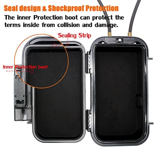V·RESOURCING Portable Security Lock Box with 4 Digit Code,Outdoor Key Safe Box with Removable Wire Rope,Waterproof Shockproof Combination Lock Box for Home,Office,Hotel,Travel,Water Sports etc — view 6