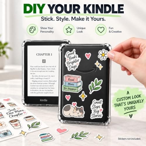 Clear Case for 6" Amazon Kindle Basic 11th Generation 2024/2022 – Slim Lightweight Soft Transparent TPU Kindle Cover with Reinforced Edge Corners for Amazon Kindle Basic 11th Gen — view 6