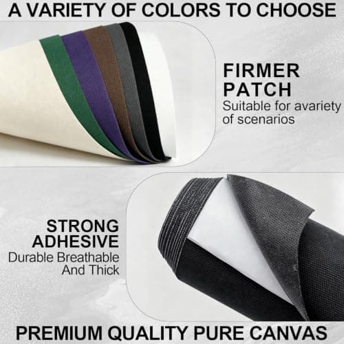 Canvas Repair Patches 4 x 79 inch Waterproof Fabric Tape (Grey — view 3