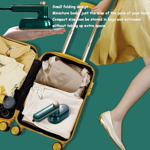 Ironizze Pro, Ironizze Pro Portable Steam Iron The Revolution In Clothing Care,Portable Mini Ironing Machine Travel Mini Steam Iron, Foldable Handheld Steamer,Dry and Wet Ironing for Home Travel-green — view 6