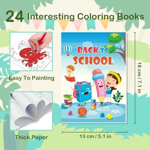 Aannanl 24 Pack Mini Colouring Books for Children Party Bags — view 4