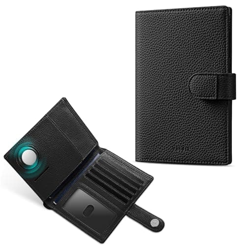 VULKIT Dual 2 Passport Holder Compatible with Airtag RFID Wallet