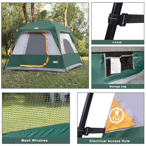 UNP Camping Tent 4-8 Person, Tall Family Tent with Standing Room — view 4