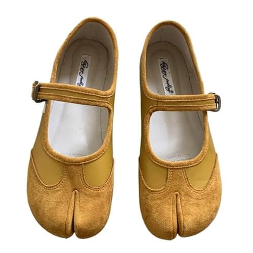 Tabi Shoes Women Mary Janes Ballet Flat - Low Top Split Toe Orthopedic Cute Casual Comfortable Walking Lightweight Female Solid All-Match for Daily Wear Beach Travel Athleisure Standing All Day