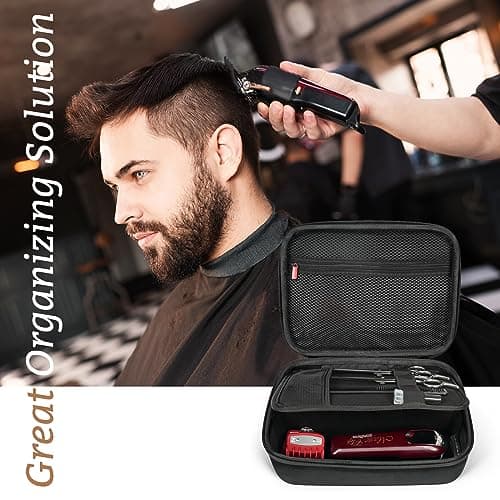 ProCase Hard Travel Case for Hair Clippers -Black — view 6