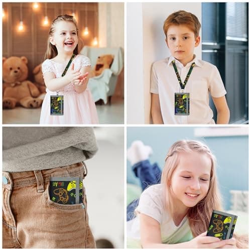 Aucuu Kids Wallet, Cartoon Waterproof Wallet, Trifold Wallets with Card Slots Lanyard, Travel Document Wallets for Teenagers Boys Girls for School, Travel, Birthday Gifts (Game Console) — view 5