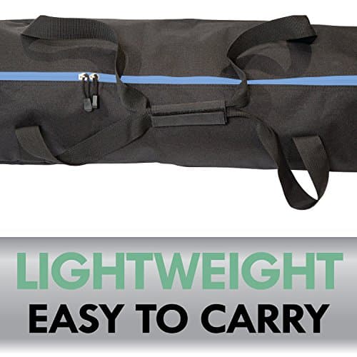 Athletico Two-Piece Ski and Boot Bag Combo | Store & Transport Skis Up to 200 CM and Boots Up To Size 13 | Includes 1 Ski Bag & 1 Ski Boot Bag (Black with Blue Trim) — view 5