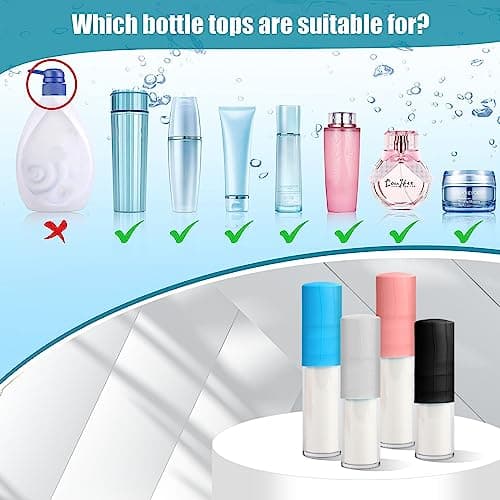 Runmeihe 8PCS Elastic Sleeves for Leak Proofing, Reusable Silicone Locks Proof Bottle Covers in Luggage Toiletry Container, Silicone Sleeve Covers for Travel Toiletries Accessory — view 5