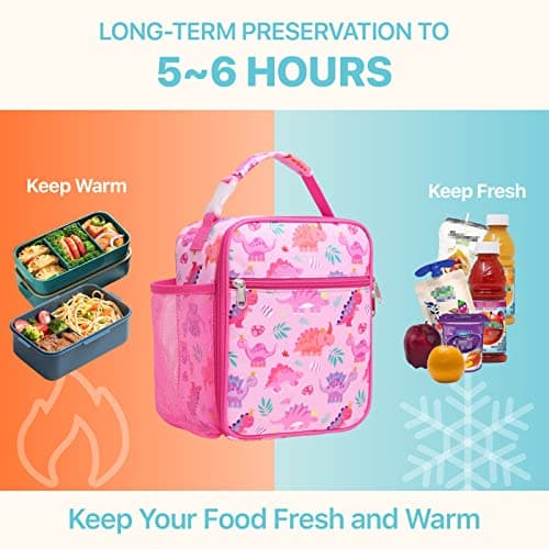 Bagseri Kids Lunch Bag for Girls - Insulated Kids Lunch Box for School — view 2