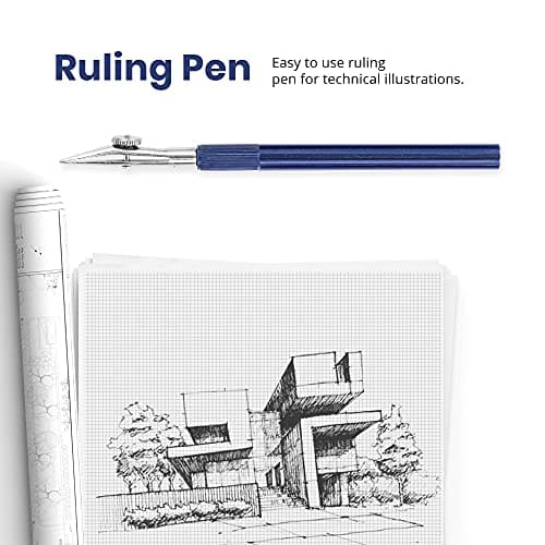 Pacific Arc Quick Rapid Bow Compass with Extension bar, ruling Pen, Universal Adaptor, 6 inch Break Leg, and Replacement Lead. — view 5
