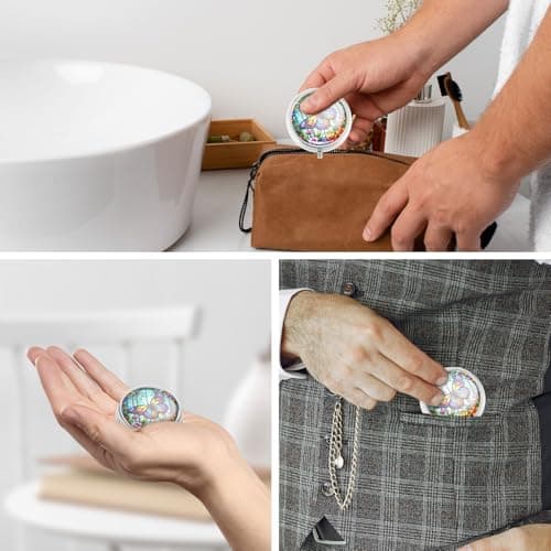 Sibba Portable Pill Case,Small Medicine Box,Pocket Pill Container,Butterfly — view 4