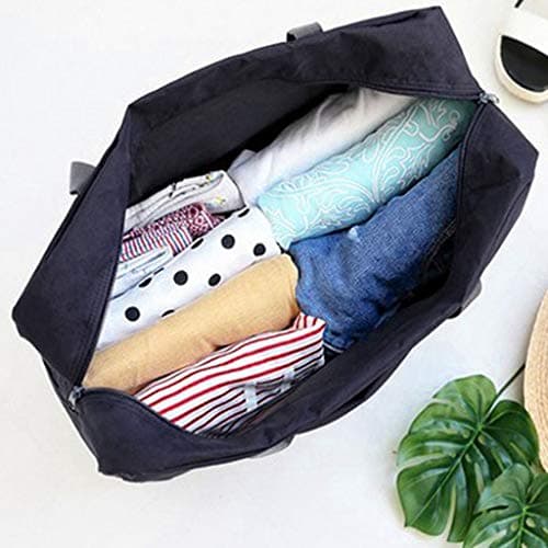 Cabin Bag,Foldable Travel Duffel Bag,Holdall Tote,Large Capacity Carry on Luggage Bags,Holdall Bag,Oxford Cloth Heavy Duty Holdall Bags for Men Women, Strong Moving Boxes for House (Pink) — view 6