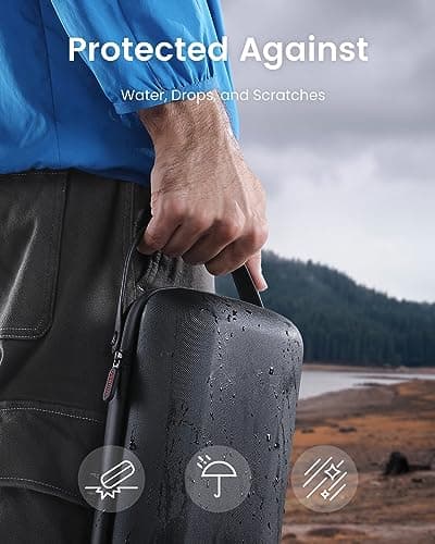 NEBULA Capsule 3 Laser Official All-in-One Travel Case, Customized for Capsule 3, Adapter, Remote Control, Cables and Stand, Waterproof and Protective Polyester — view 4