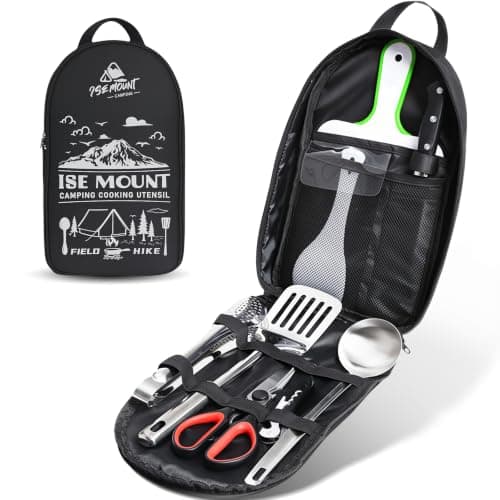 Outdoor Cookware 9-Piece Set Camping BBQ Utensil Kit