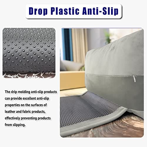 AmazeCov Non-Slip Head Pillow for Recliners - Neck Support Cushion with Velvet Cover for Pain Relief at Home, Office and Travel (Light Gray) — view 3