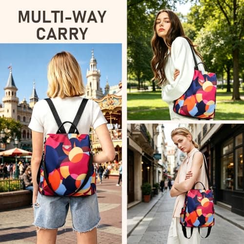 shepretty Backpacks Anti Theft Women Travel Rucksack Shoulder Bag,8888-e. — view 6