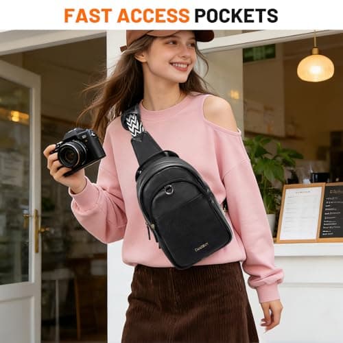 Cwatcun Large Camera Sling Bags for Photographers, Waterproof Camera Case — view 2