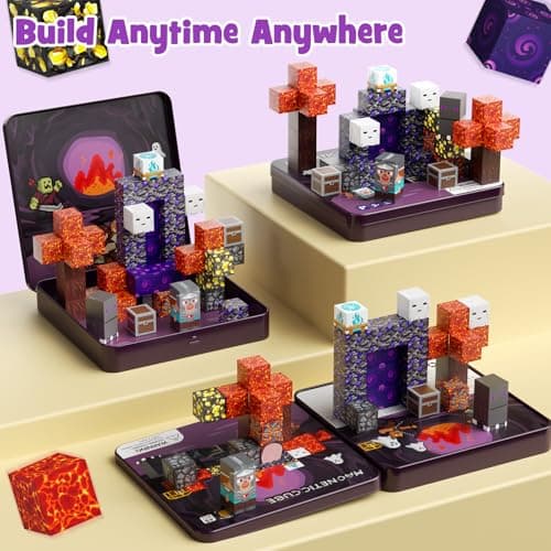 Kids Magnetic Blocks Travel Set: 49pcs Explorer Iron Case On-the-Go Fun — view 6