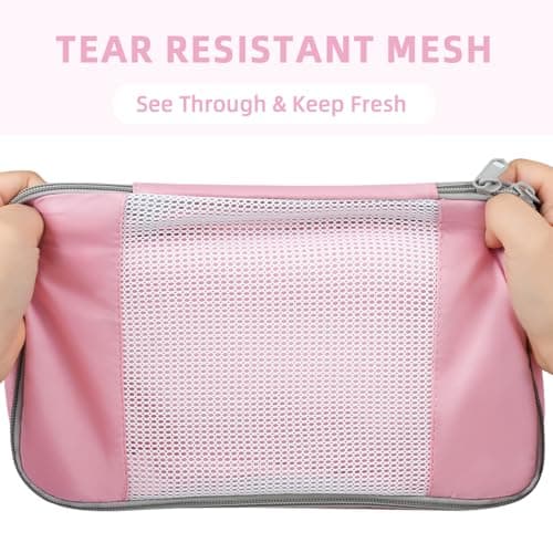 BAGAIL 8 Set Packing Cubes Various Sizes Packing Organizer for Travel Accessories Luggage Carry On Suitcase - Matcha Green — view 6