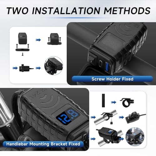 Thlevel Motorbike USB C Charger USB Charger Socket 12V Motorbike — view 3