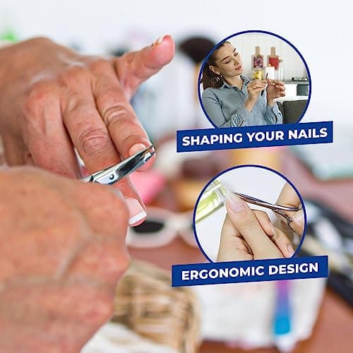 ONE BEST DEAL Nail Care Kit | Manicure & Pedicure Sets with Travel Case | Stainless Steel Nail Cutter Set Perfect for Men and Women | Cuticle Gift Set Tool (9 Pcs Nail Set) — view 2