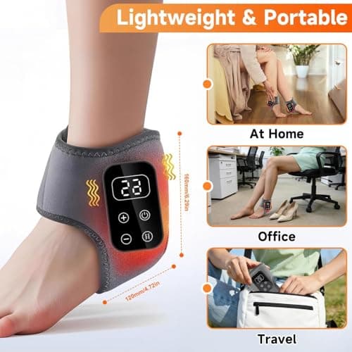 2PCS 3-in-1 Cordless Foot Massagers, Heated Ankle & Foot Massager — view 5