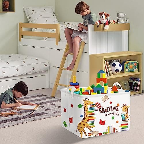 Clastyle 36L Kids Laundry Basket Learning Clothes Toys Storage Box — view 4