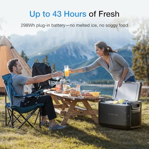 EF ECOFLOW 35L Portable Fridge Freezer, 298Wh Battery, AC/Solar/Car Powered — view 2