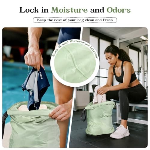 CANBOX Travel Laundry Bags, 2 Pcs Waterproof Wet Dry Separation Bags — view 5