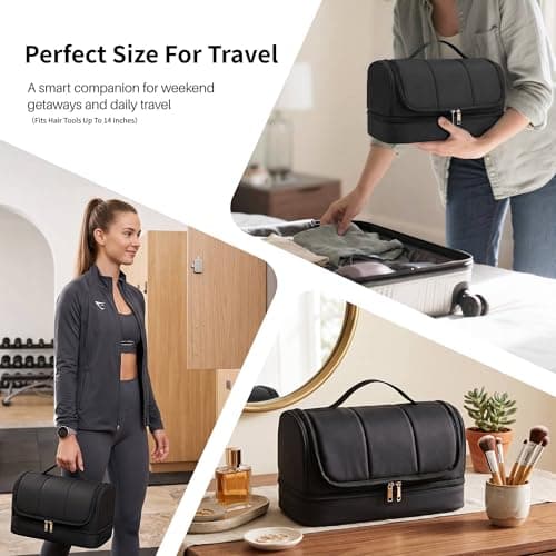 Noldena Hanging Hair Tool Organiser Compatible with Dyson Airwrap, Black — view 6