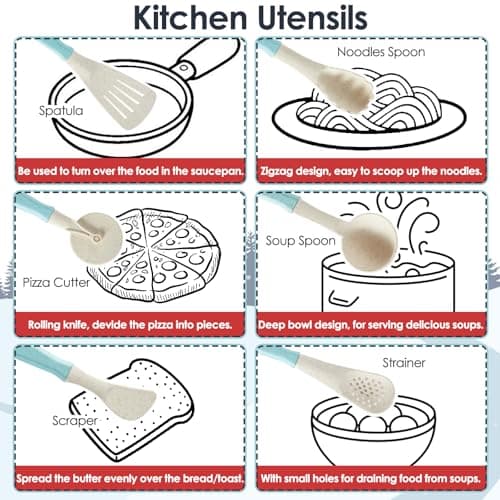 BUYGER Pretend Play Kitchen Toy Set Accessories for Kids 3 Years Old — view 4