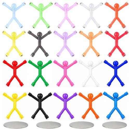 KASURE 20PCS Magnetic Men Fidget Toys for Kids, Magnetic Fidget Travel Toys