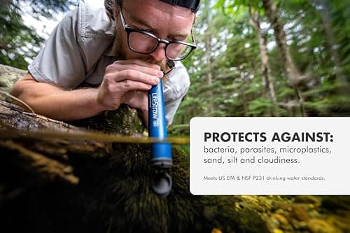 LifeStraw Personal Water Filter, Blue, 1pc — view 6