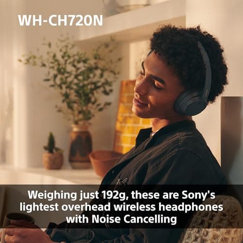 Sony WH-CH720N Noise Cancelling Wireless Bluetooth Headphones - Up to 35 hours battery life and Quick Charge - White — view 4