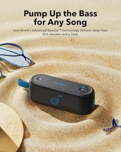 soundcore Select 3 portable speaker, 16W Stereo Sound, BassUp™ Technology, Ultra-Portable Design, 20-Hour Playtime, IPX7 Waterproof, Perfect for Outdoor Adventures — view 3
