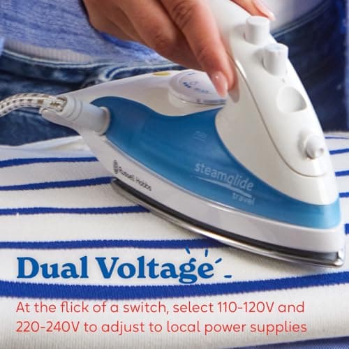 Russell Hobbs Dual Voltage Steam Glide Travel Iron, 830W, 80ml Tank — view 2