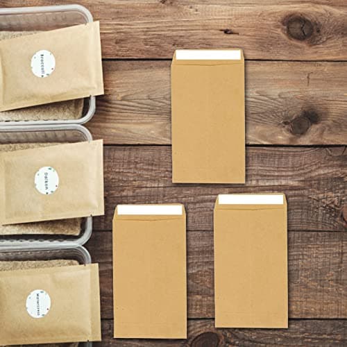 Small Brown Envelopes,Brown Little Kraft Paper Bags,6 * 10cm,50pcs — view 4