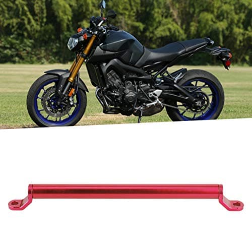 Balance Bar Motorcycle, Qiilu Aluminum Alloy CNC Balance Bar Crossbar Handlebar Extended Reinforcement for Motorcycle Scooters(Red) — view 4