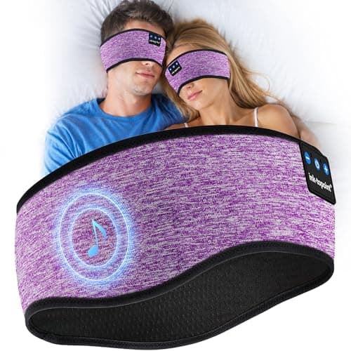 ink-topoint Sleep Headphones, Comfortable Headband Headphones for Side Sleepers, 16H Playtime Wireless Sport Headband with Bluetooth 5.4 & Ultra Thin Speakers for Sleeping, Running, Yoga, Travel, Nap