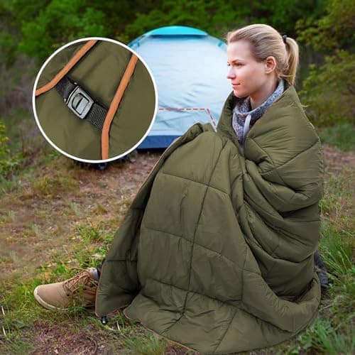 Packable Down Camping Blanket Packable Portable Down Filled Camping Quilt — view 3