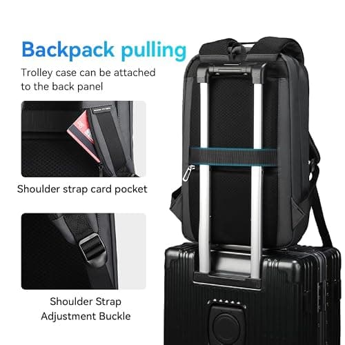 MARK RYDEN Slim Hard Shell 15.6 inch Laptop Backpack with USB-C — view 4